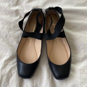 Jessica Simpson Mandalaye Black Ballet Flats